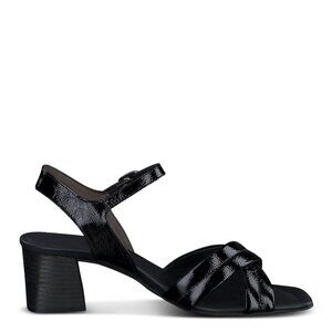 🆕 PAUL GREEN Lexi Block  Heel Ankle Strap Sandals Pumps Shoes 10.5 Black